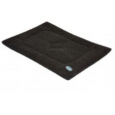 Gor Pets Washable Sherpa Cage Mat for Dog/Cat Crate, 53 x 76 cm, (Medium) Black